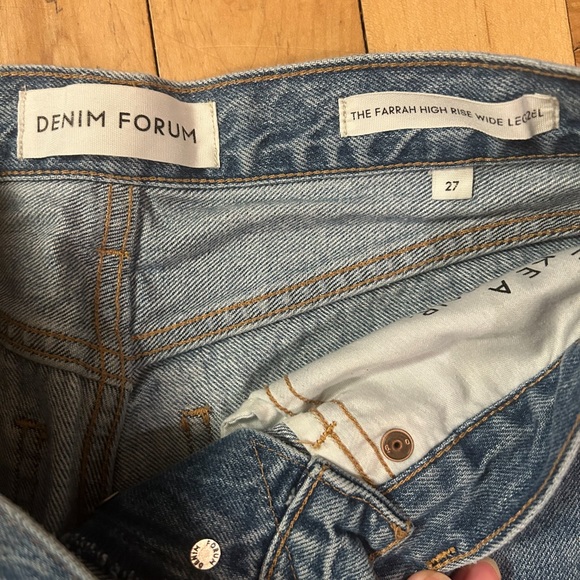 * SOLD* Denim forum Farrah wide leg jean - Picture 2 of 4